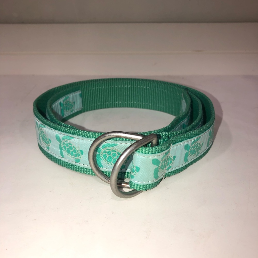 L. L. Bean Sea Turtle Canvis D-ring Belt Women’s XS-S 38.5-39 inches